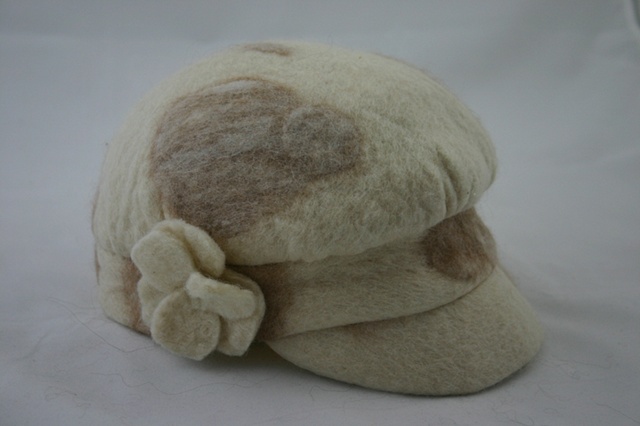Erin style wool hat, eco freindly fiber art merino wool alpaca