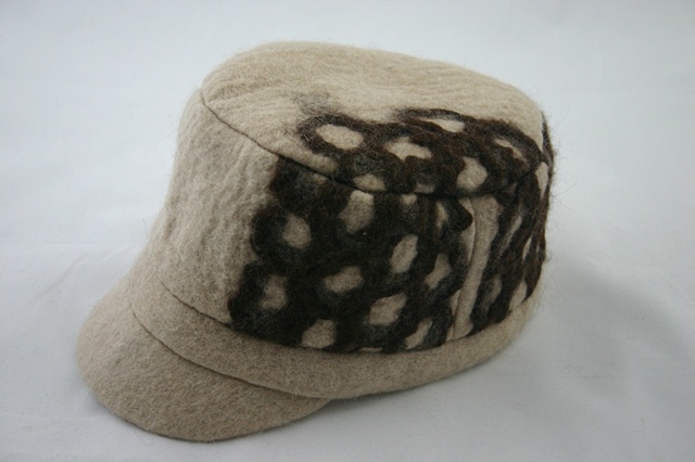 handmade wool felt alpaca hat