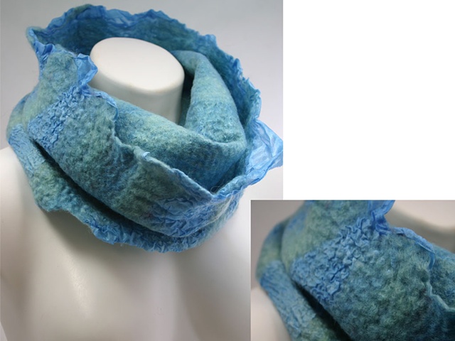 handmade felt neck cowl
