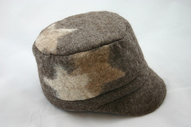 handmade wool felt alpaca hat