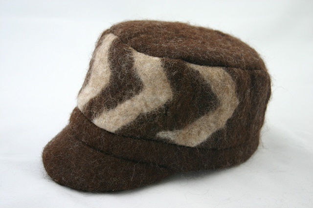 handmade wool felt alpaca hat
