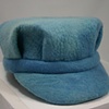 Elva style Merino Wool Hat, hand dyed sky blue