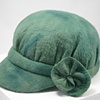 Erin Style Wool Felt Hat, merino wool felt hand dyed Country Green