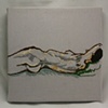 Reclining figure study in Fiber