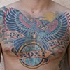 Owl and Pocket Watch with Banner