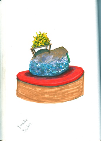 Preliminary sketch I for "Saddleback"