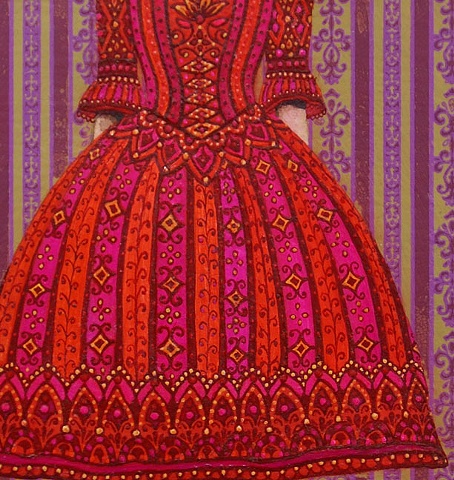 victoriana, fantasy, kyla zoe rafert, printmaking, screenprinting, artwork