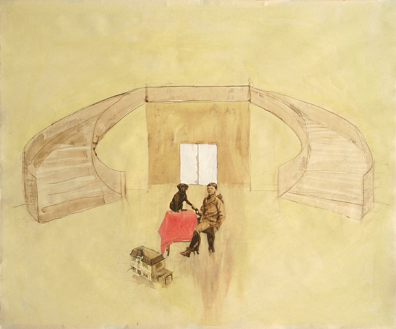 victoriana, dogs, dog, kyla zoe rafert, work on paper, artwork