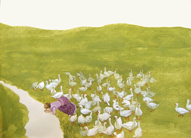 fairy tale, fairy tales, works on paper, printmaking, kyla zoe rafert, artwork, fantasy, princess