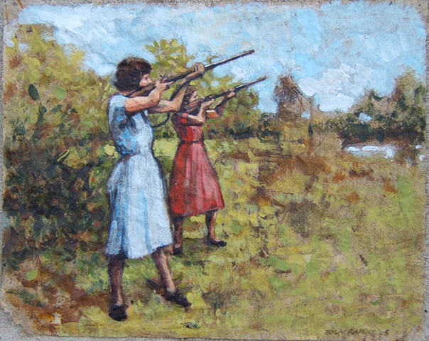 Snow White and Rose Red Go Hunting