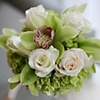 Green and White Bridesmaid Bouquet