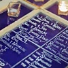 Window Pane Escort Card Table