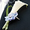 White Calla Lily Boutonniere