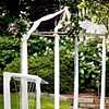 Fabric-Draped, Wrought Iron Chuppah