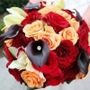 Jeweled Purple Calla Lily Bridal Bouquet