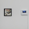 Installation view, with animation in the middle