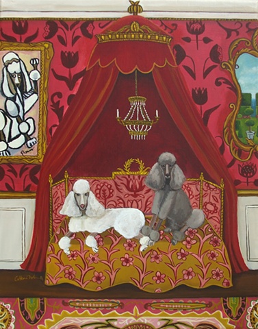 one percent poodle painting