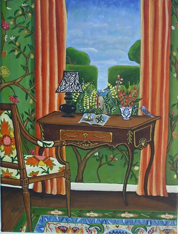 desk sailing orange and green