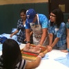 Volunteers hard at work