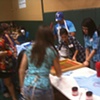 Volunteers hard at work