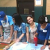 Volunteers hard at work