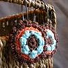 Retro Puffs Crocheted Earrings