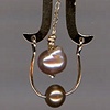 Pendant
Broken Pieces Reconstructed 
From Photo of Great grandma's Earrings 
