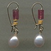 Chinese Freshwater Pearls 
Tourmaline 
24kt. Gold 	   	    