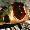 Baroque Navajo Garnets 
24kt. Gold