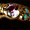 Diamond
Opal 
Kunzite
18kt. Gold