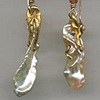 Chinese Freshwater Pearls 
Tourmaline 
24kt. Gold