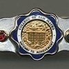 Sterling Silver Bracelet 
Made with Nursing Pin 
 and Aunt's Rubies