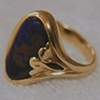 Australian Matrix Opal 
Sapphire 
18kt. Gold