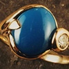 Turquoise 
Diamond 
18kt. Gold
