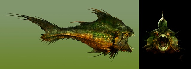 Piranha 3d concept