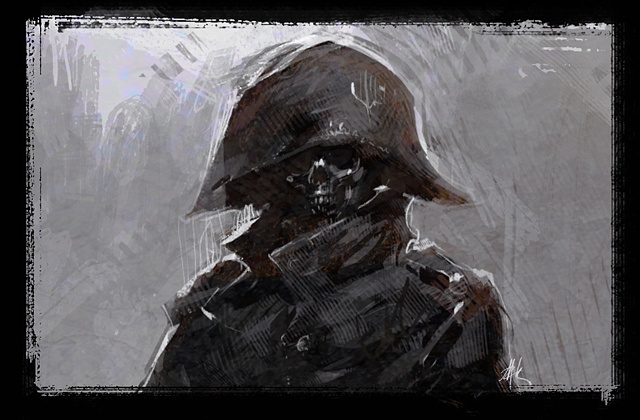Detail: Sketch, Zombie Pirate