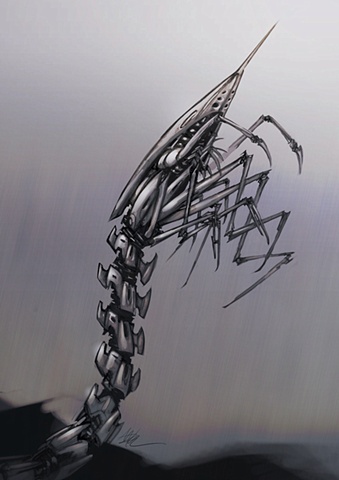 Screamers unused 'Spine Driller' concept