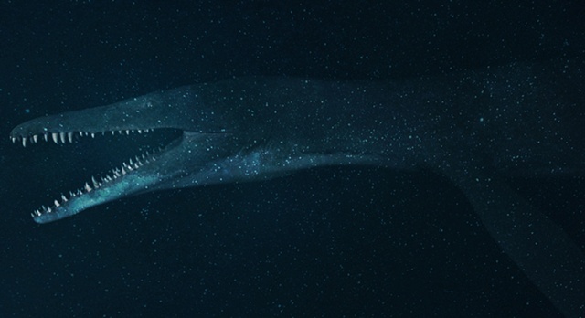 Kronosaur unused National Geographic Magazine Image "Sea Monsters"