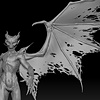 Season of the Witch: Baal conceptual sculpt, wing tears