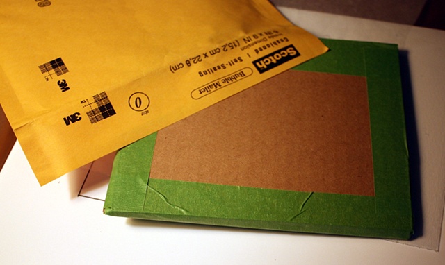 Packaging a mesh mosaic to survive the mail - 3