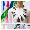 modern triangle neckpiece