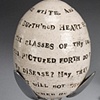 Text Eggs on Silverware Stands
