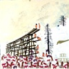 Feeding Hogs at the Old Railroad Trestle
