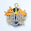 Frankenstein's Monster #2; cuckoo clock and bidrhouse with tools