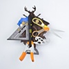 Golem #58; cuckoo clock with tools
