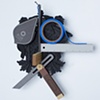 Golem #12; cuckoo clock with tools