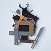 Golem #14; cuckoo clock with tools