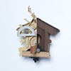 Frankenstein's Monster #12; cuckoo clocks and birdhouse with tools