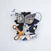 Golem #68; cuckoo clock with tools