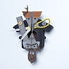Frankenstein's Monster #3; cuckoo clock and bidrhouse with tools